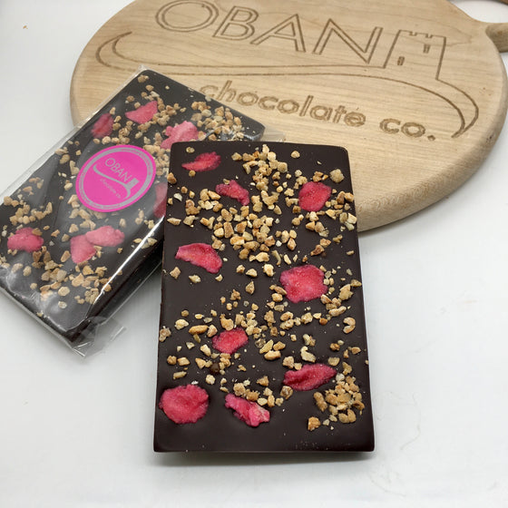 70% dark chocolate with rose and almond