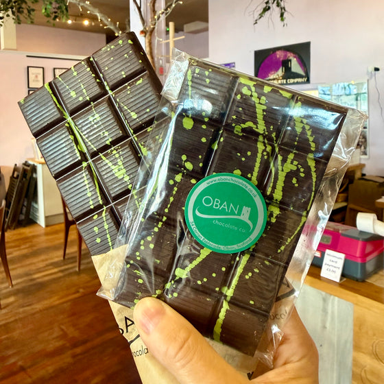 70% Dark chocolate with peppermint cream