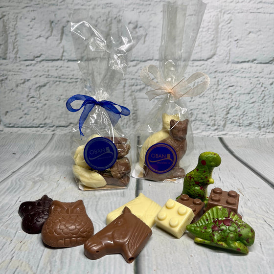 Chocolate shapes - Cats, Cars, Horses, Dogs, Dinosaurs, Bricks & Owls!